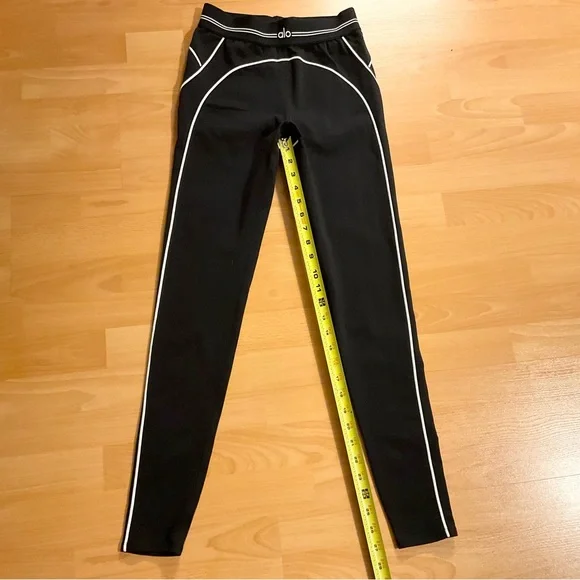 Alo Yoga Airbrush High-Waist Heart Throb Legging Black/White S